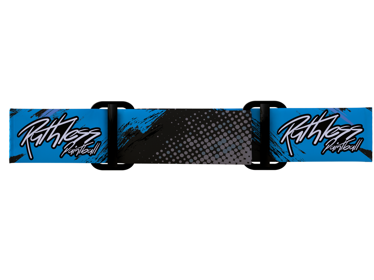 Blue Abstract Goggle Strap