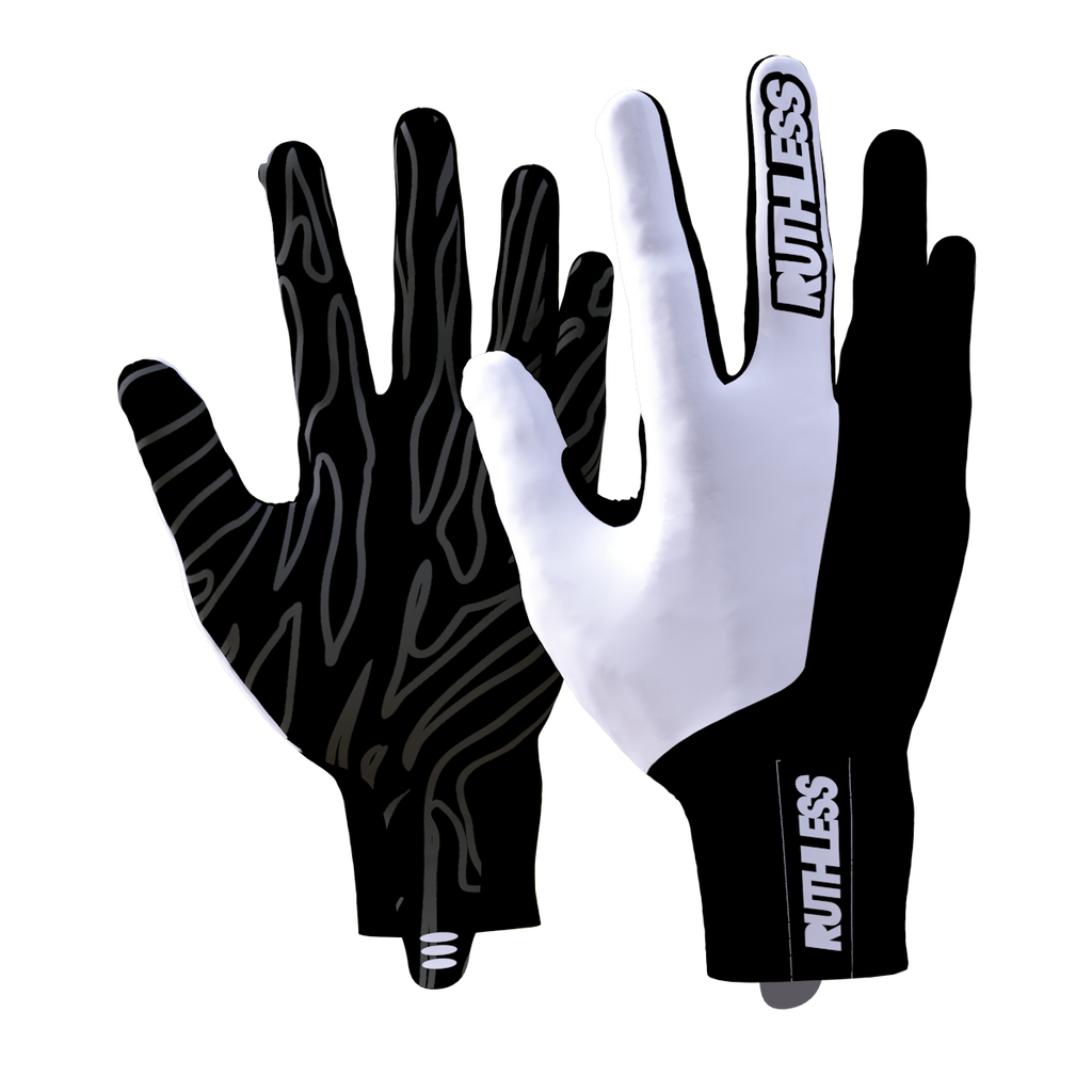 White Tip Elite Grip Gloves – Ruthless Paintball Products