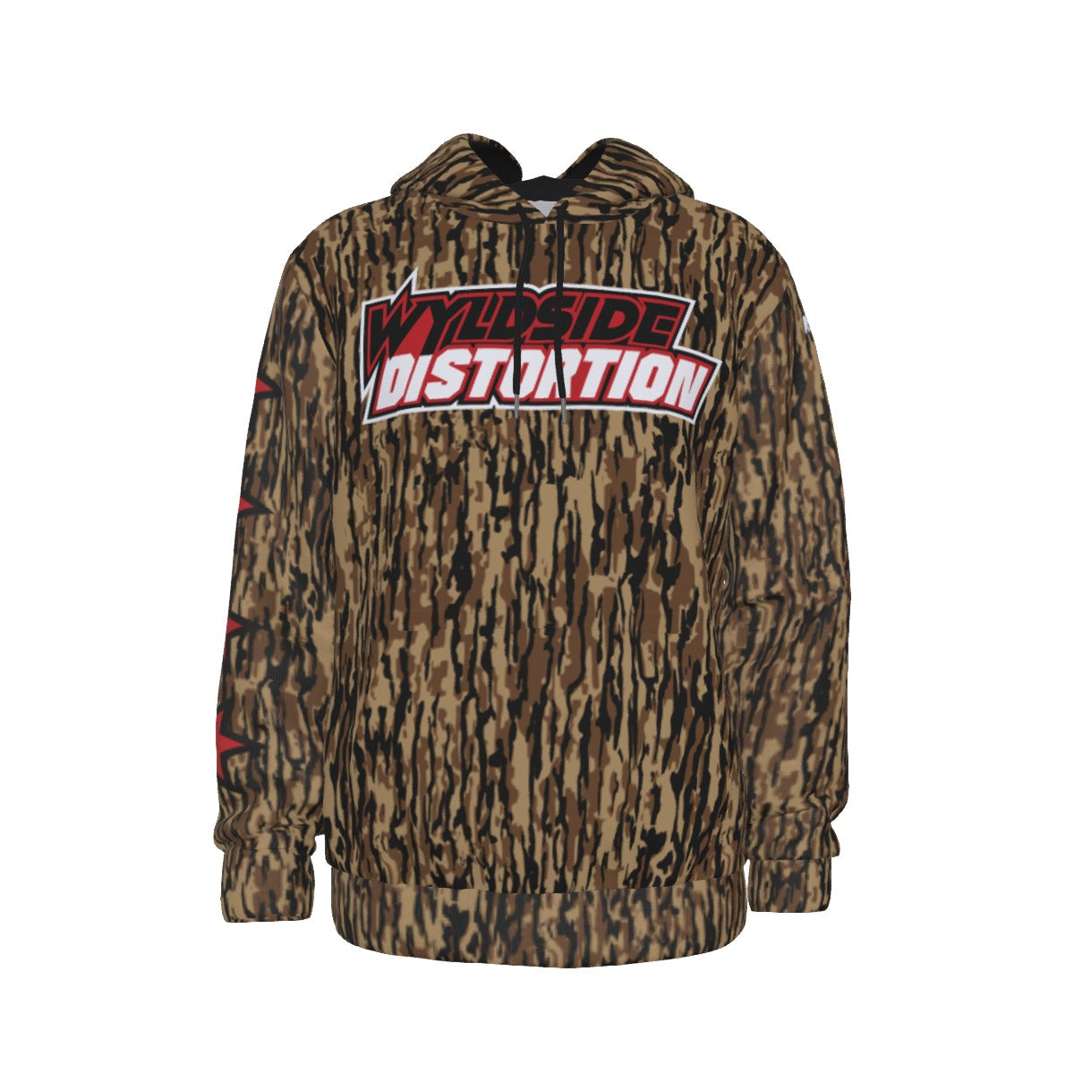 Distortion Fleece Pullover Hoodie - Tree Bark