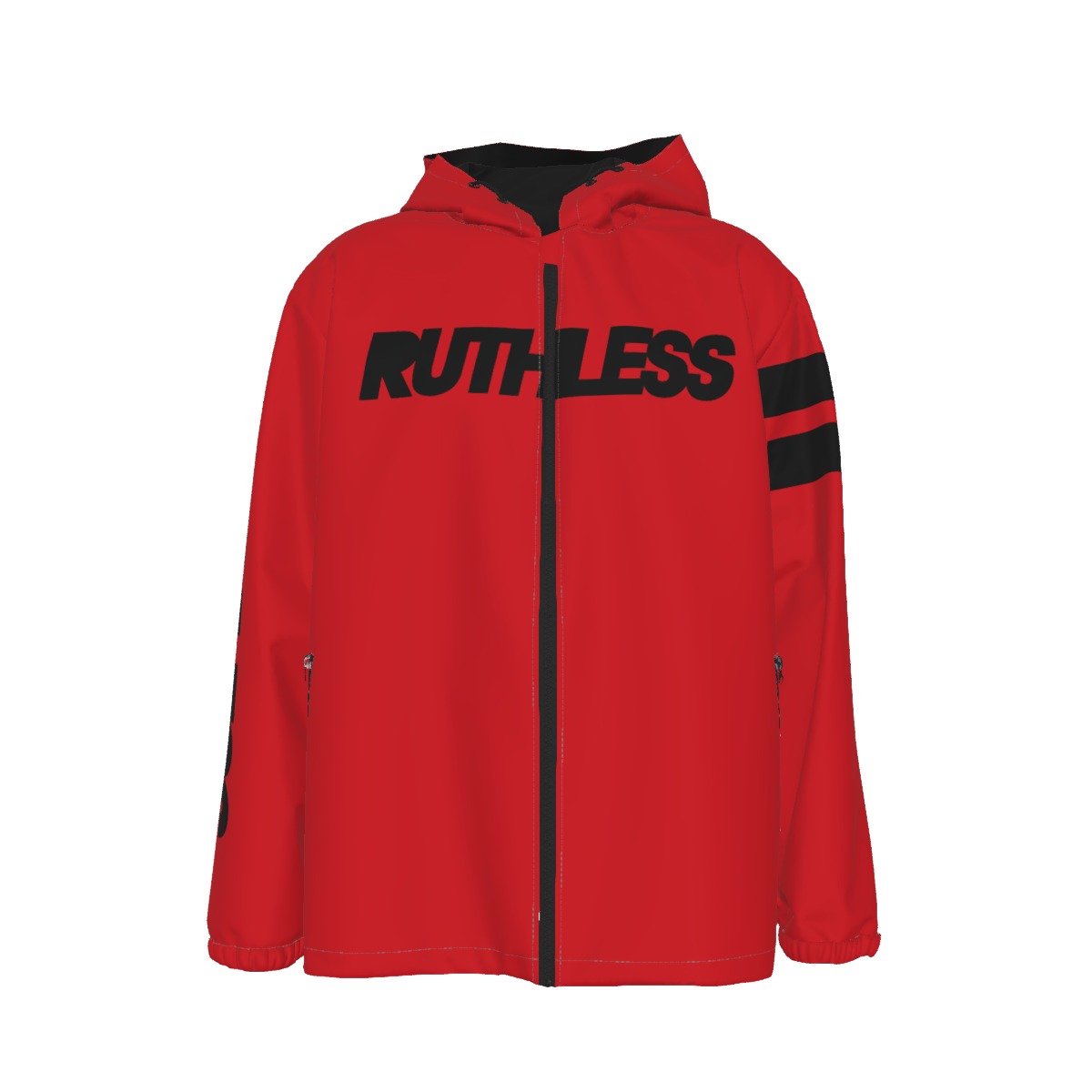 Ruthless Black Bar Windbreaker