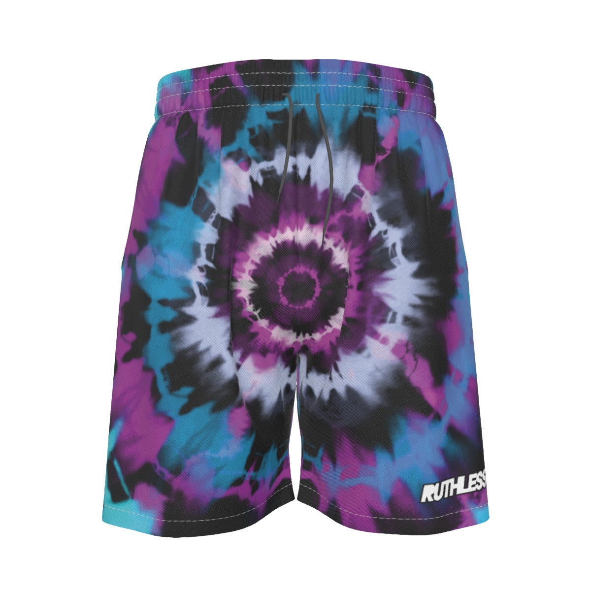 Purple Tie-Dye Quick-Dry Shorts