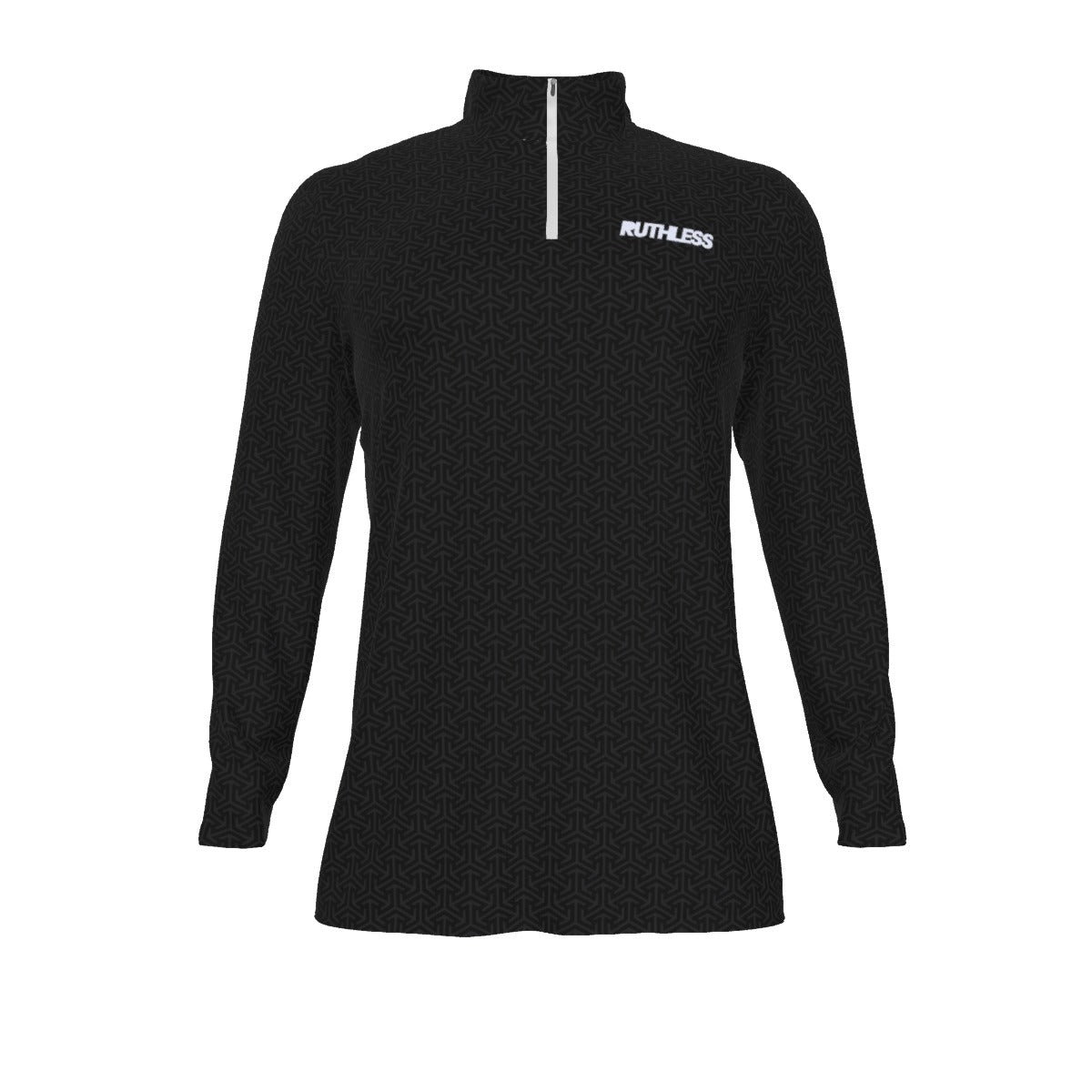 Ruthless Allover Apex Half-Zip Black