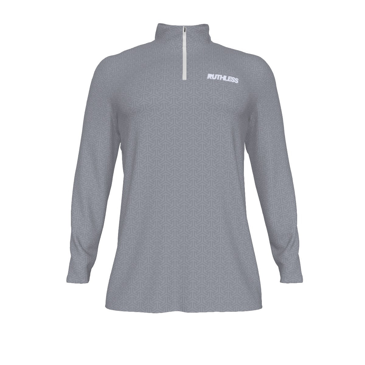 Ruthless Allover Apex Half-Zip Gray