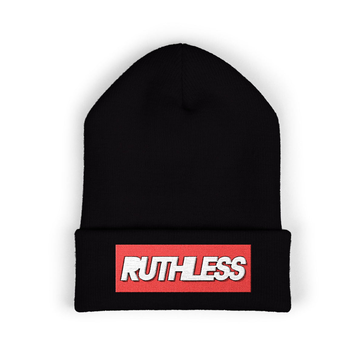 Ruthless Embroidered Cuffed Beanie