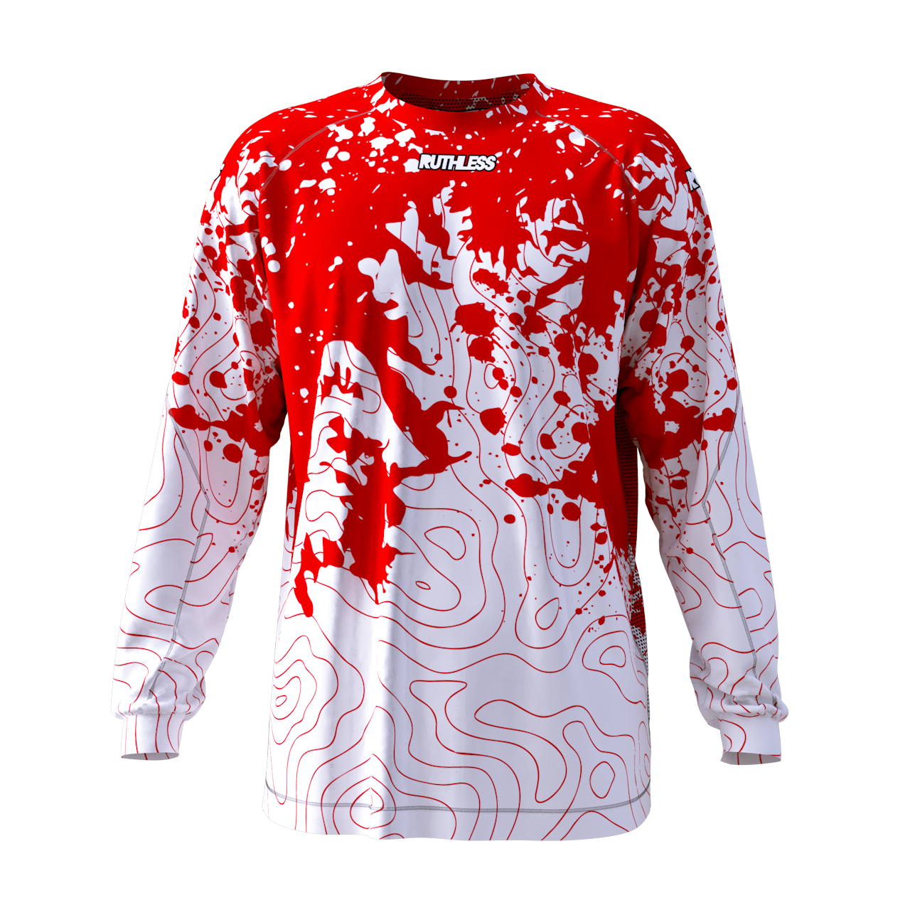 Maillot homme DYE Paintball Core Division 2004 C4 grand rouge neuf avec