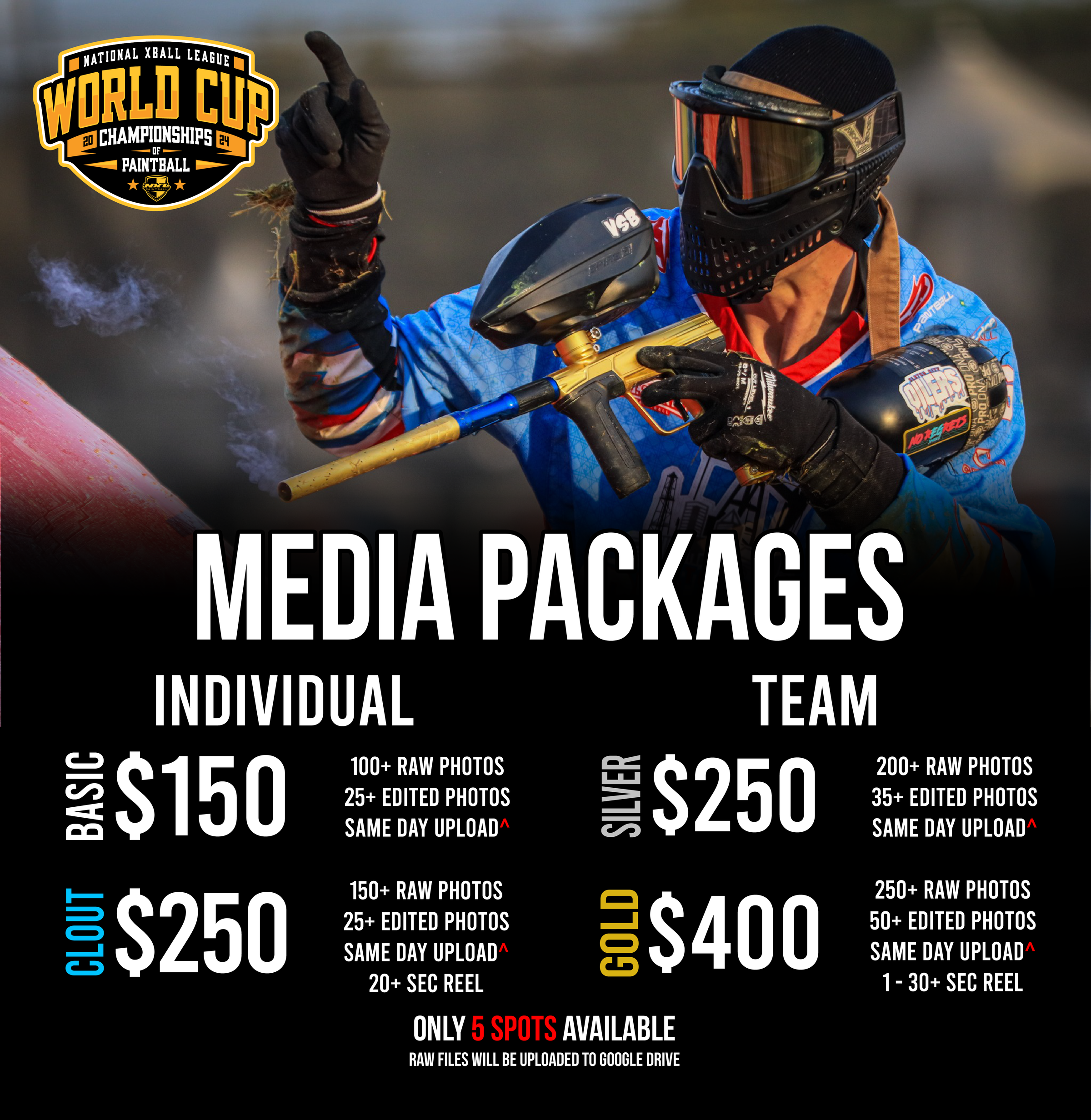 2024 NXL World Cup Media Package Ruthless Paintball Products