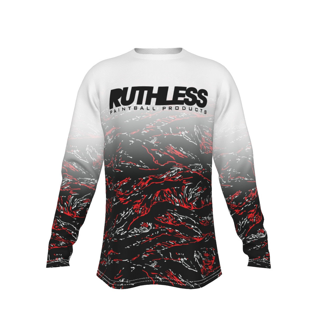 Red Tiger White Fade Long Sleeve