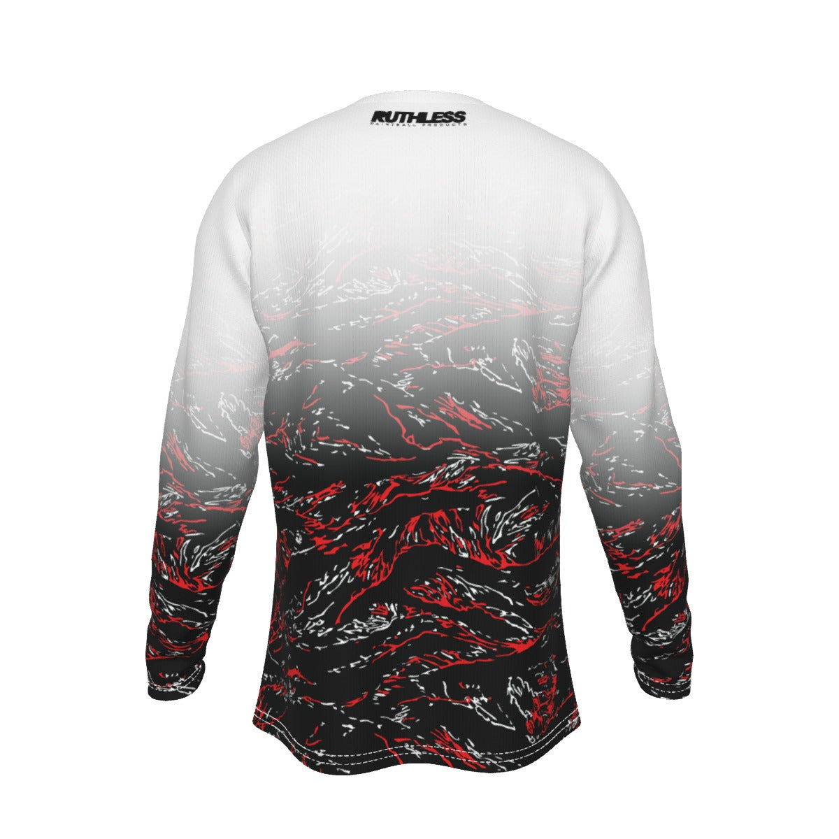 Red Tiger White Fade Long Sleeve