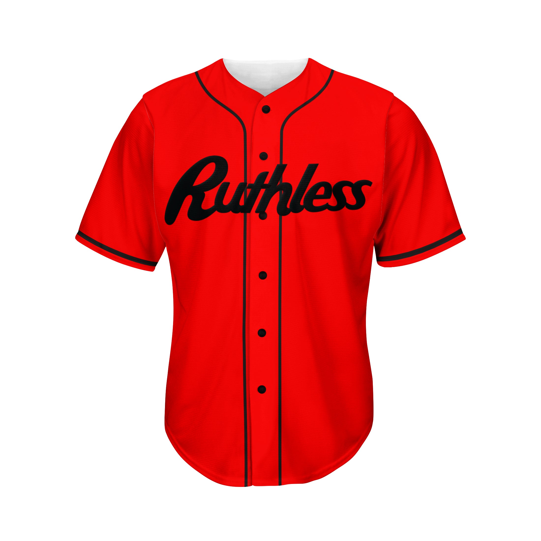Classic Red Baseball Jersey