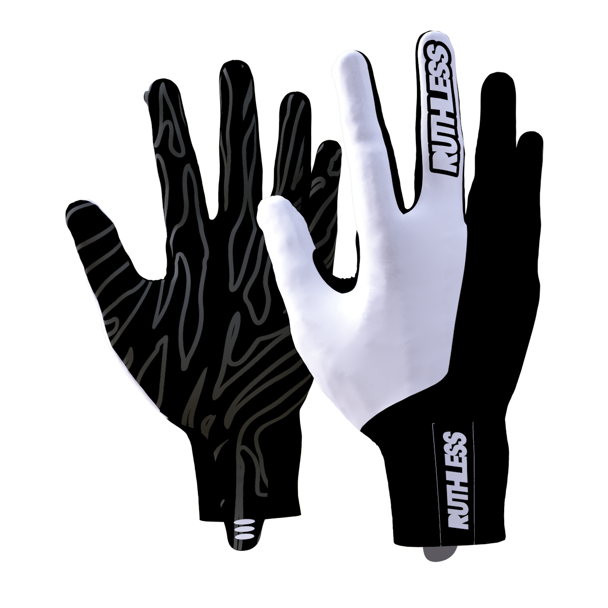 White Tip Elite Grip Gloves – Ruthless Paintball Products