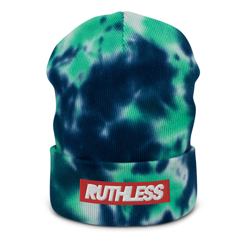 Red Square Tie-dye beanie - Ruthless Paintball Products